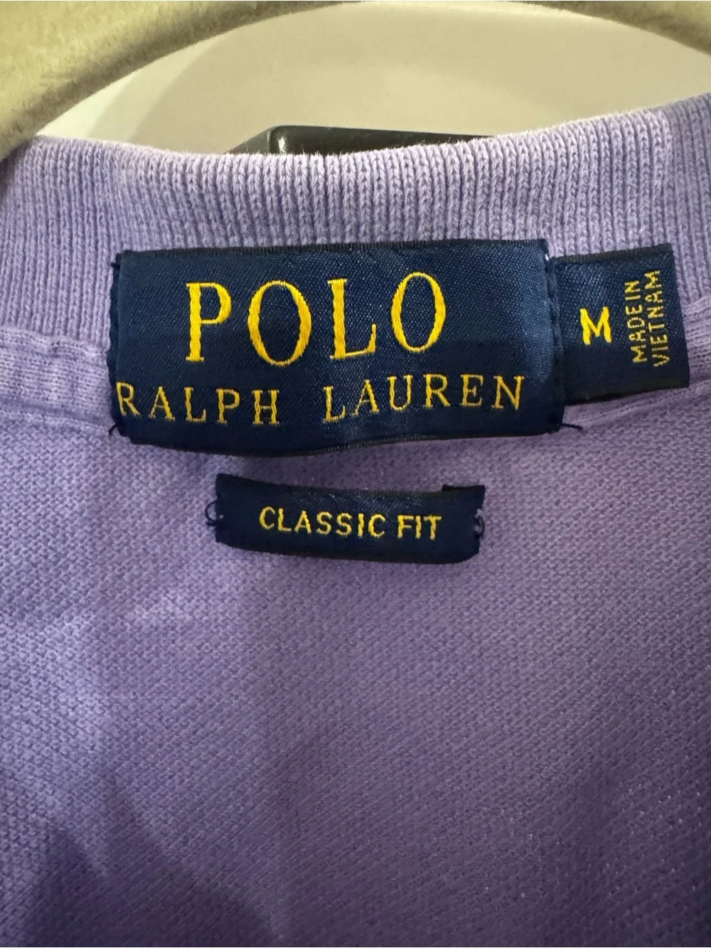 Ralph Lauren Purple Short-Sleeve Polo with Green Pony